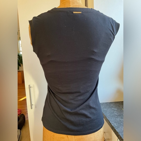 Michael Kors split neck chain tie top., XS - Picture 2 of 8